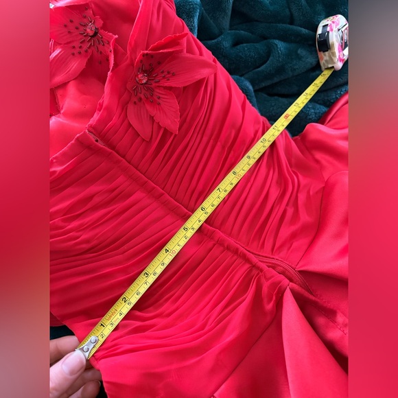 Red Corset Ballgown / Prom or Quinceañera Dress - Picture 11 of 12